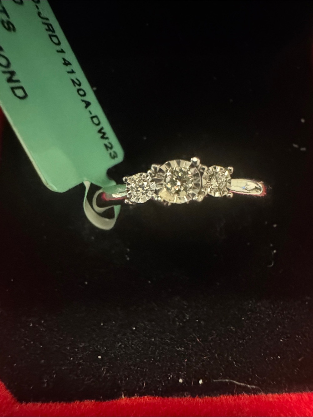 Lab Diamond Three-Stone Ring - Picture 3 of 4